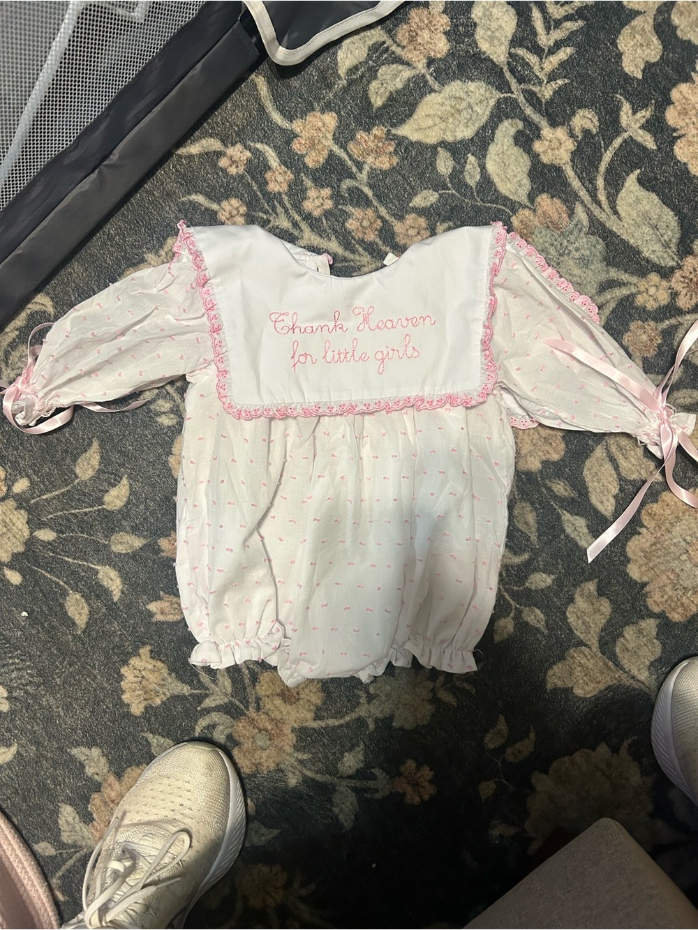 Smocked flamingo